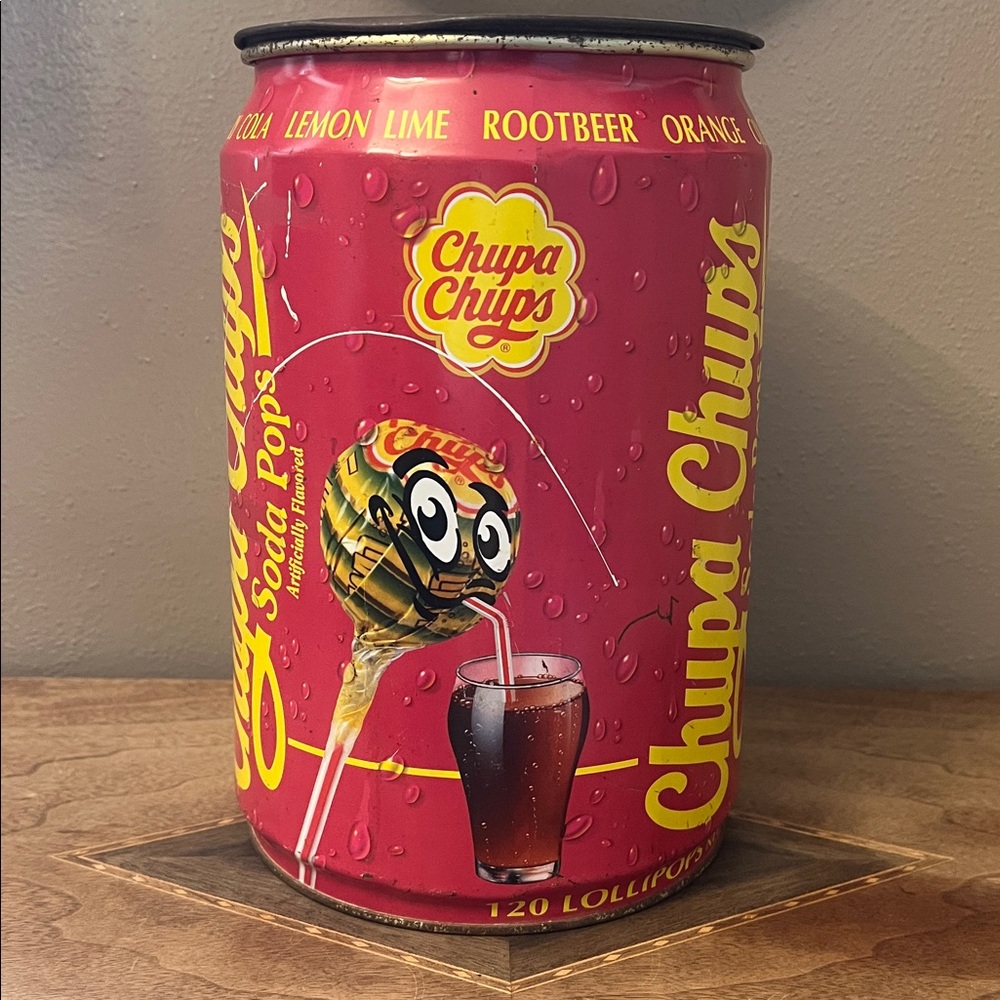 Vintage Chupa Chups Soda Lollipop Tin